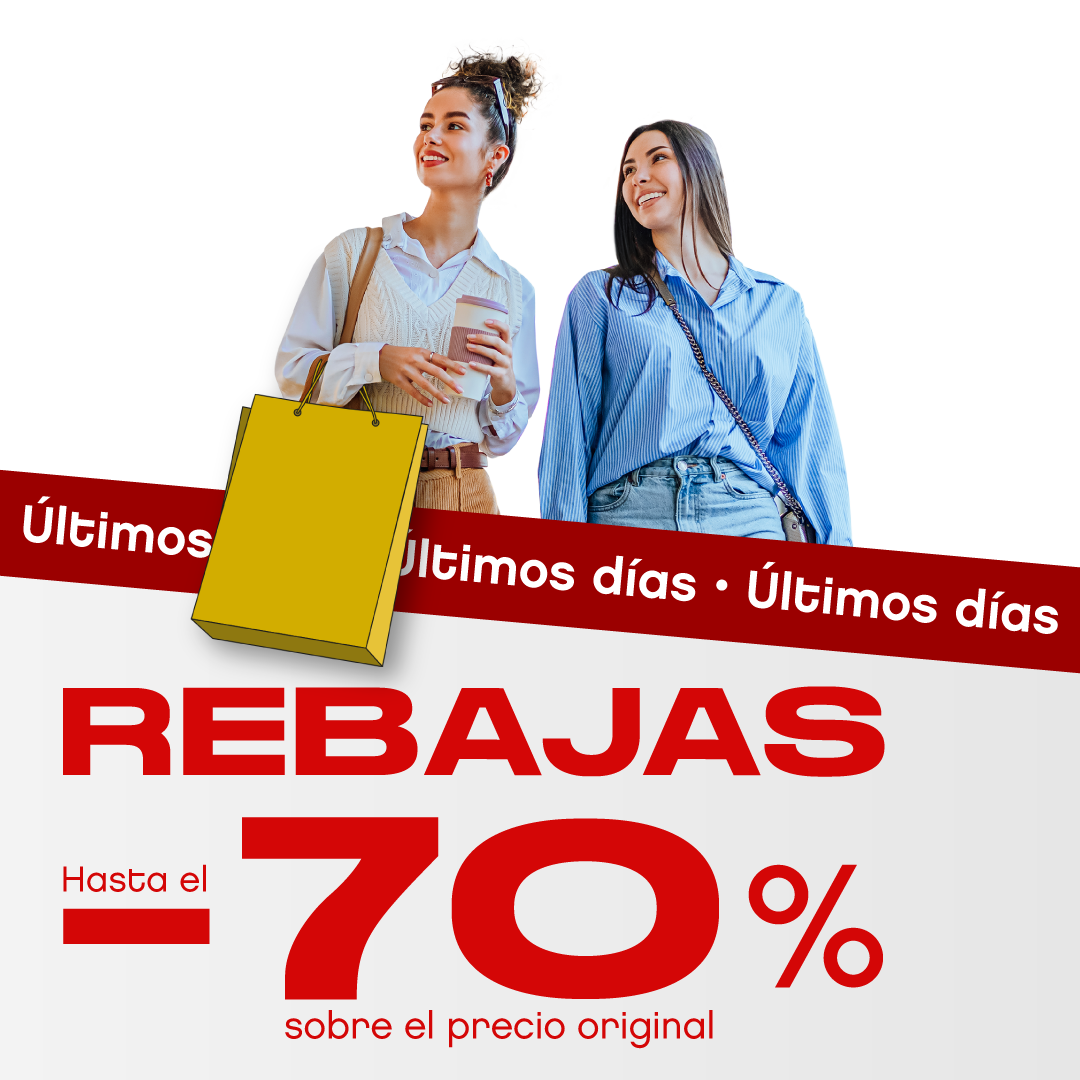 Chicas de compras en rebajas