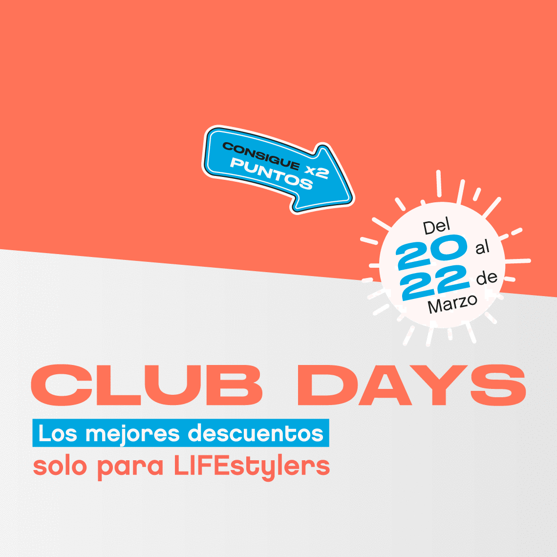 Imagen del 20% de descuento para miembros del Club LifeStylers
