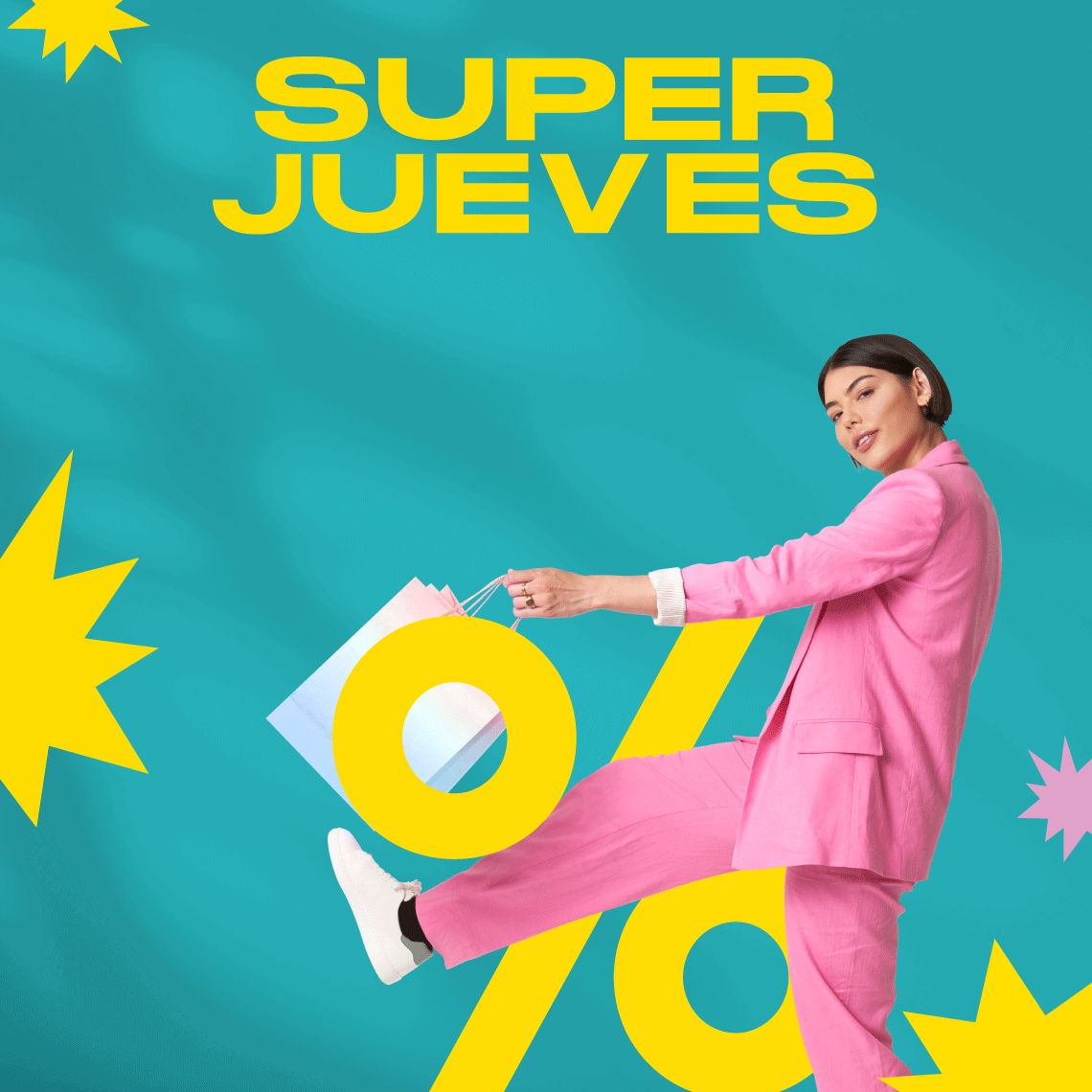 girl with a pink suit