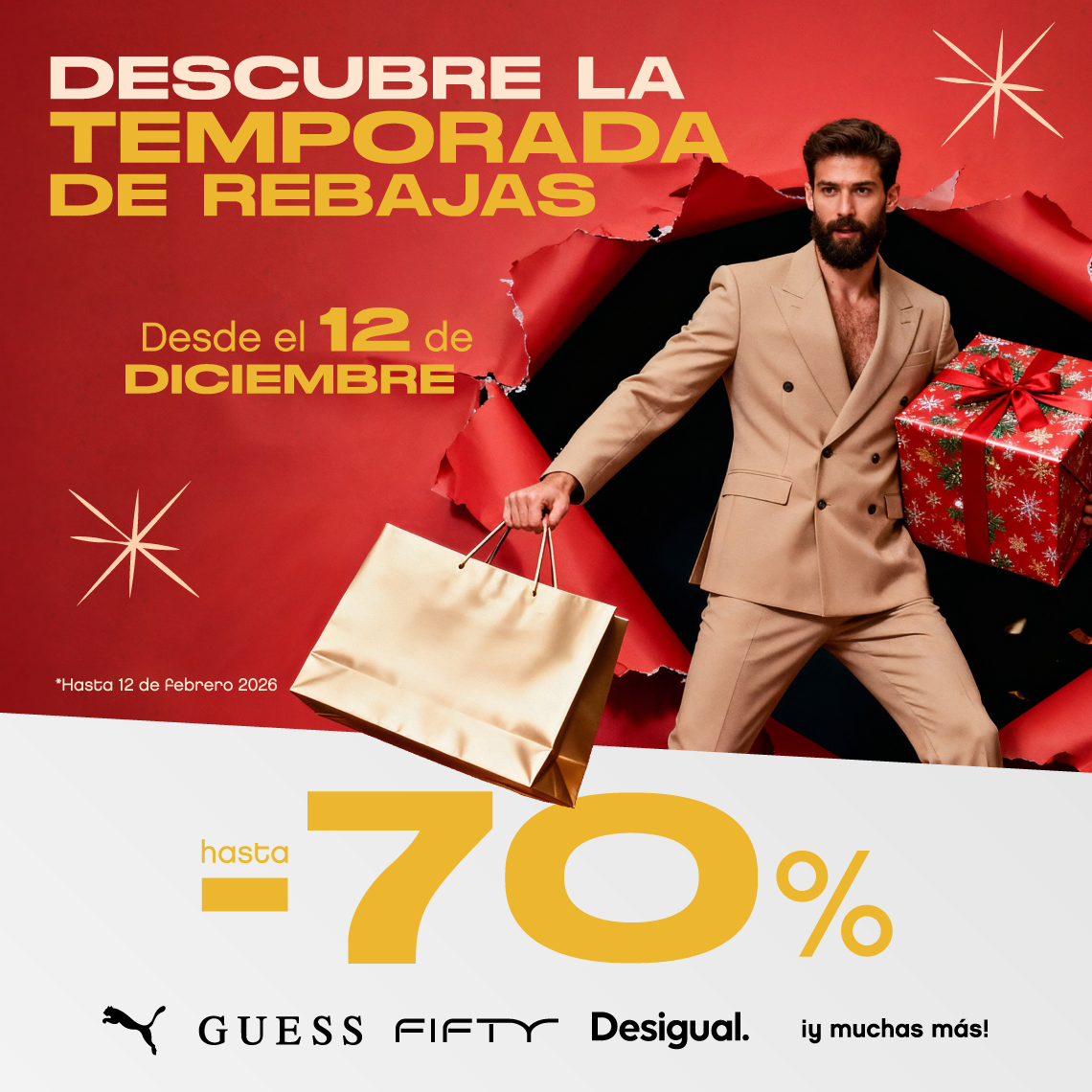 man with shopping bags