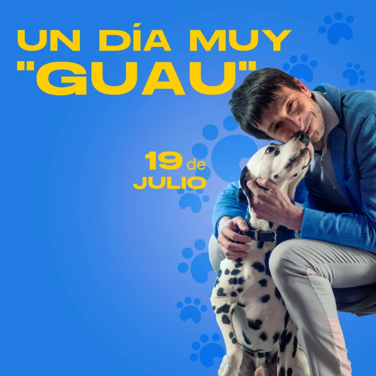 Perro dálmata y chico