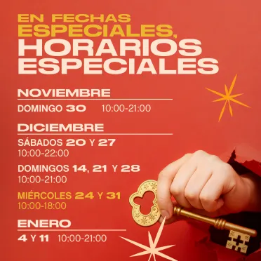 horarios especiales de apertura