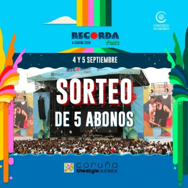 Imagen sorteo de entradas para festival